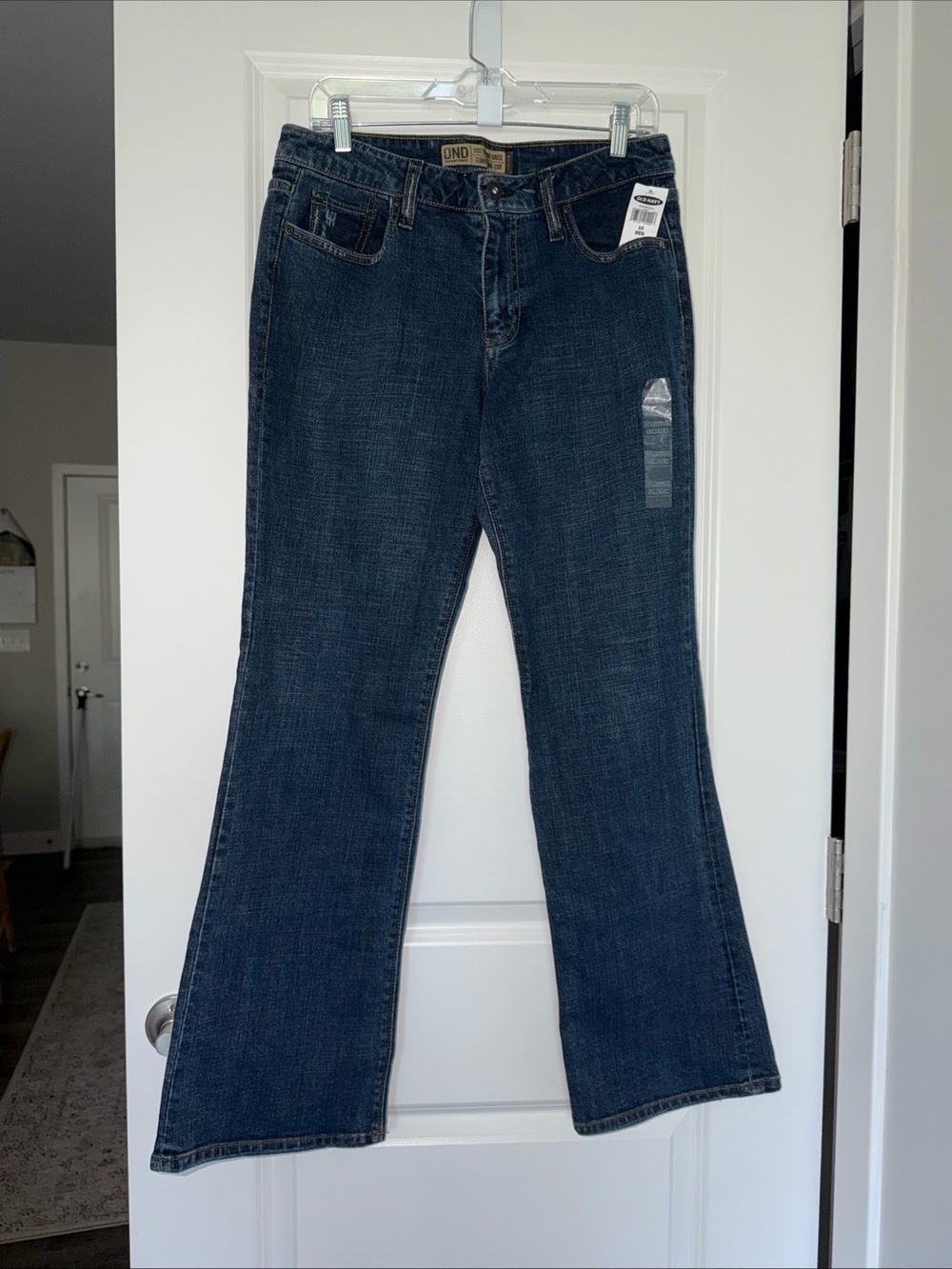 Old Navy Dark Blue Flare Jeans - Picture 2 of 6